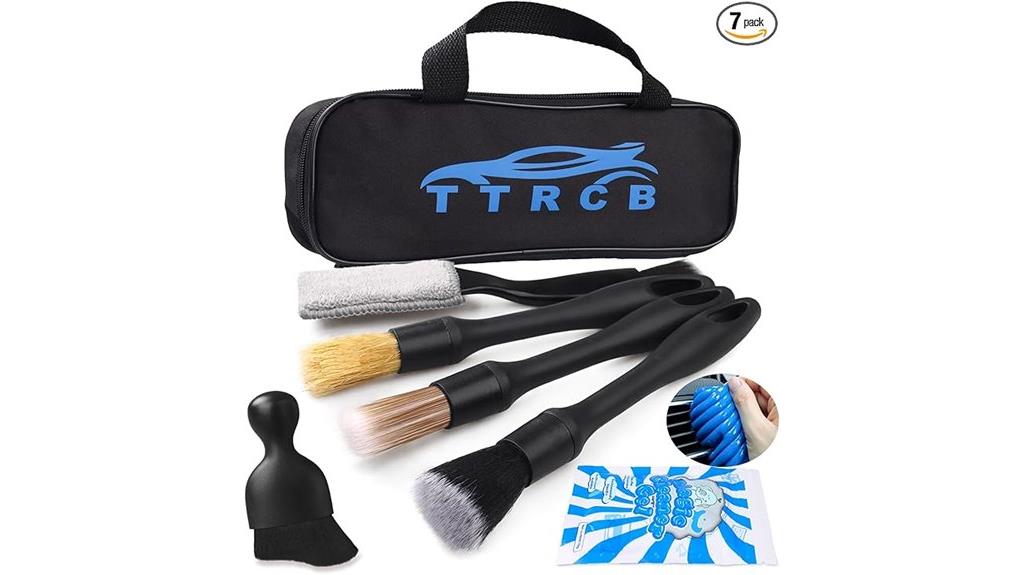 seven piece cleaning brush set