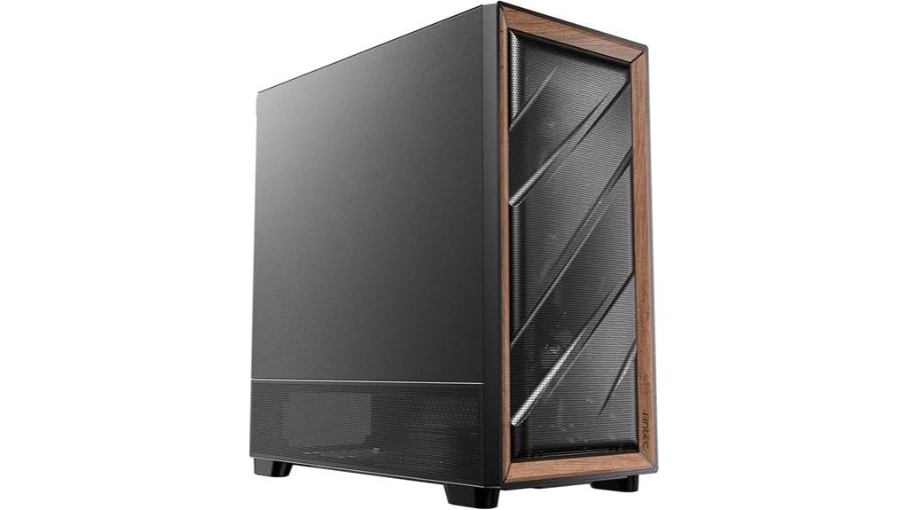 silent pc case with radiator