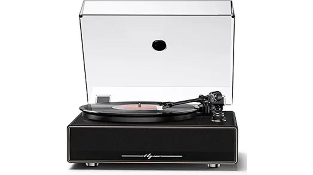 single unit all in one record player