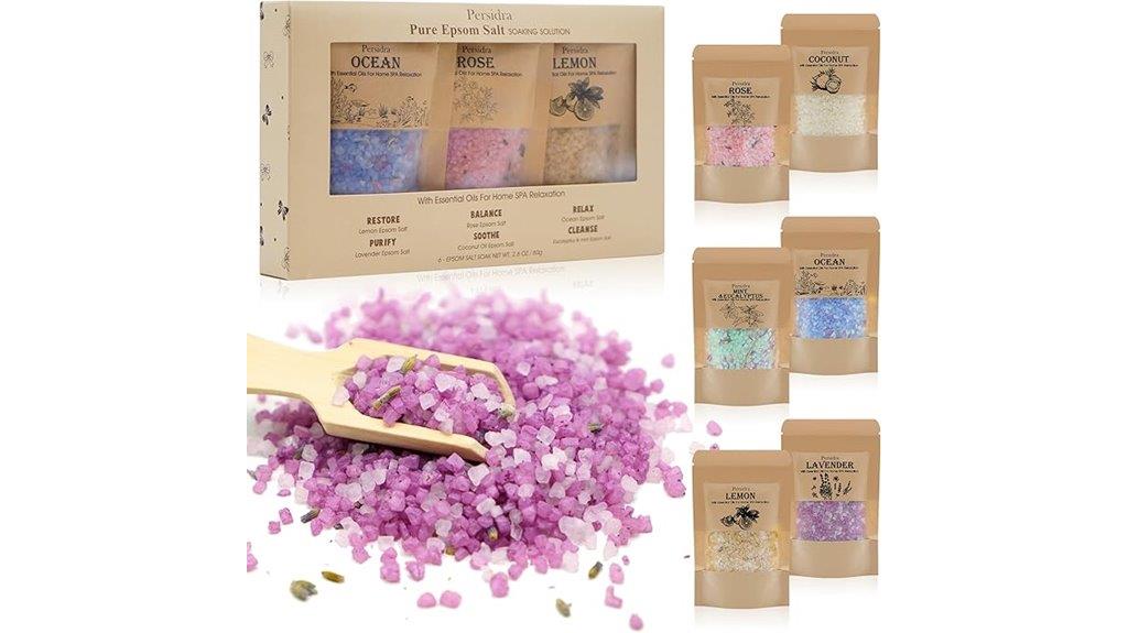 six bath salts set