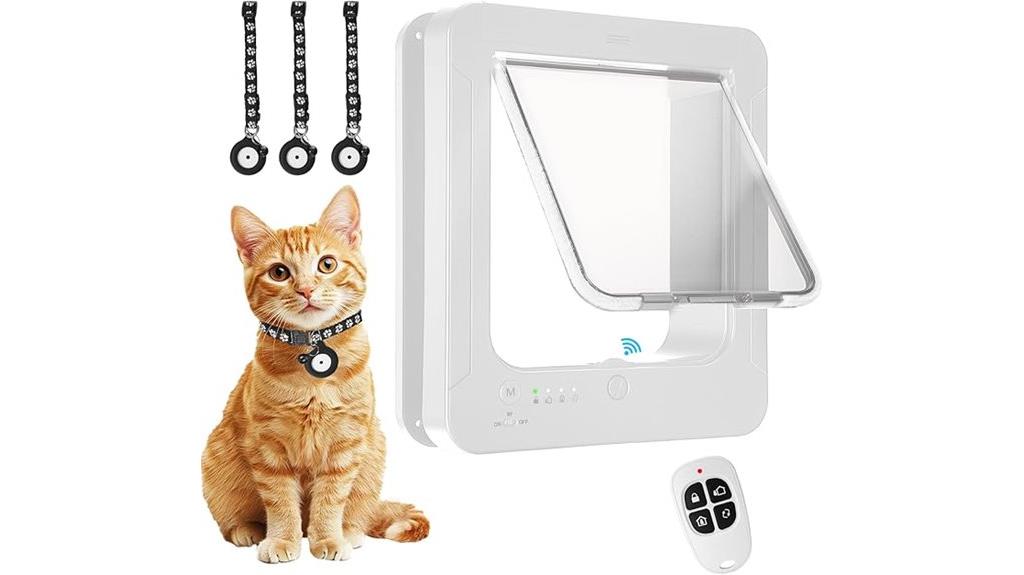 smart collar controlled cat door
