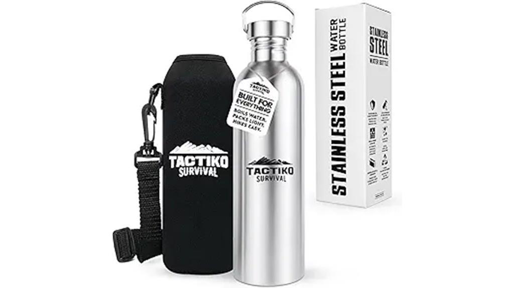 stainless camping water bottle