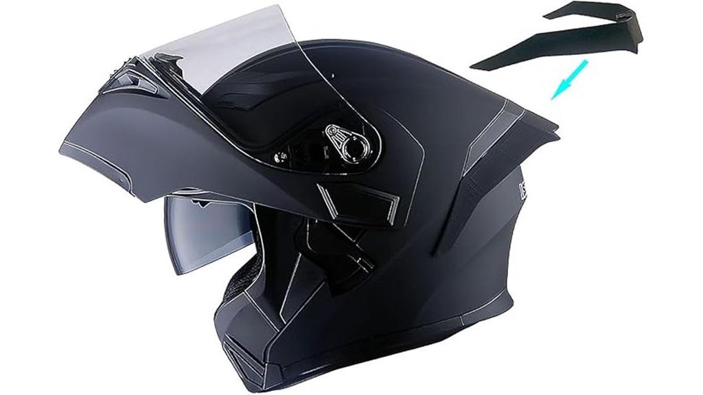 storm modular helmet with dual visor
