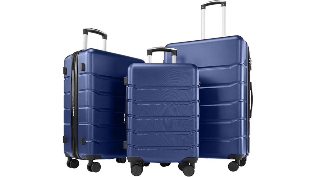 three piece luggage set