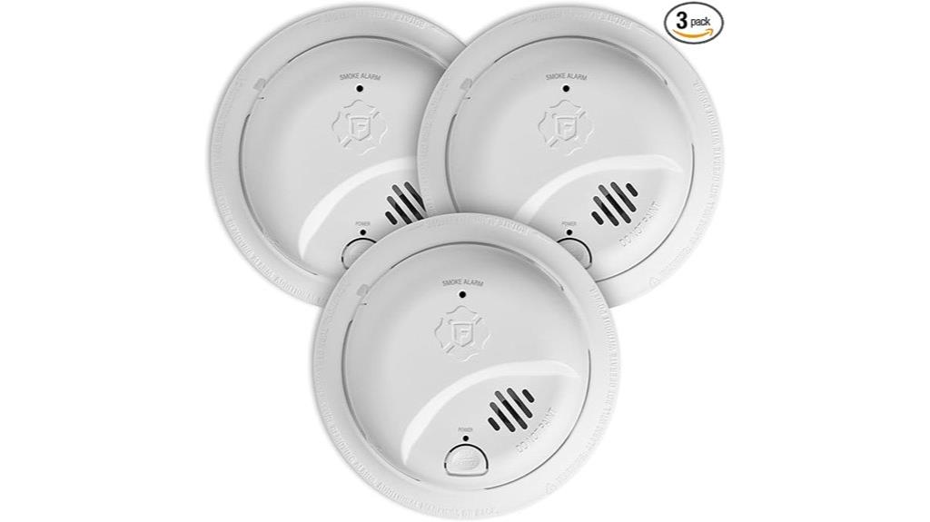 three smoke alarm pack