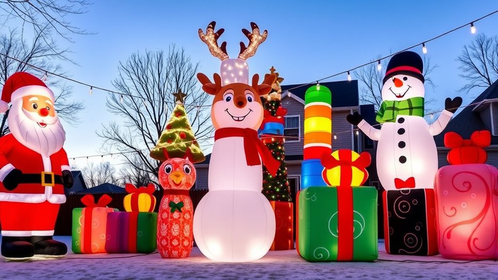top giant holiday inflatable decorations