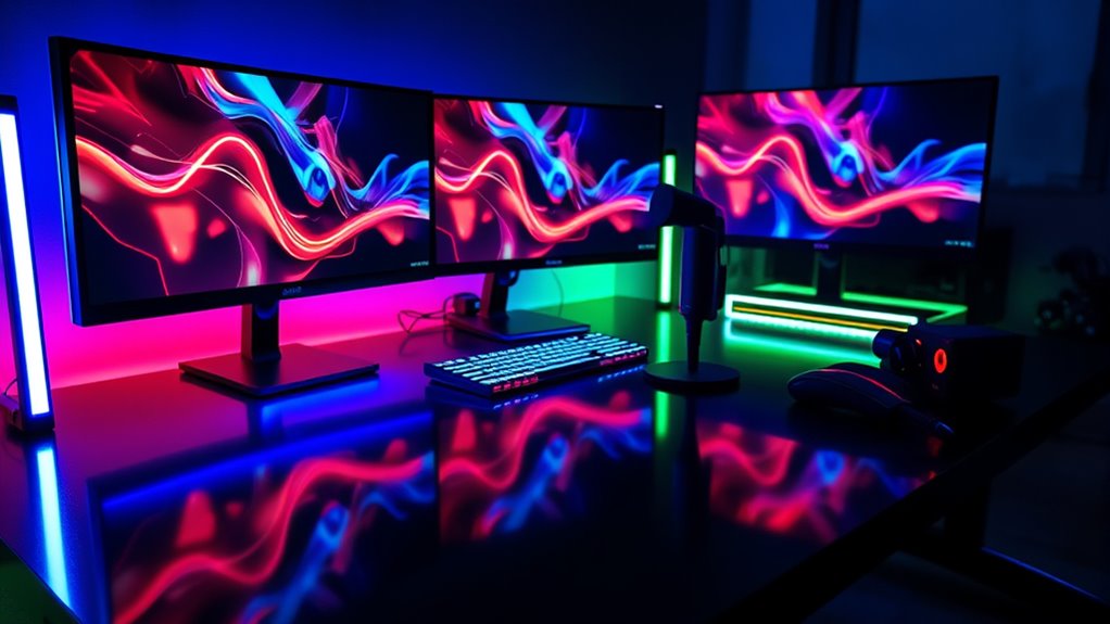 top rgb streaming desk lights