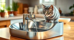 top stainless steel cat fountains
