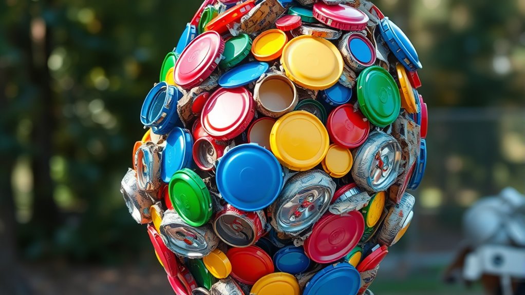 transform recycling bins creatively