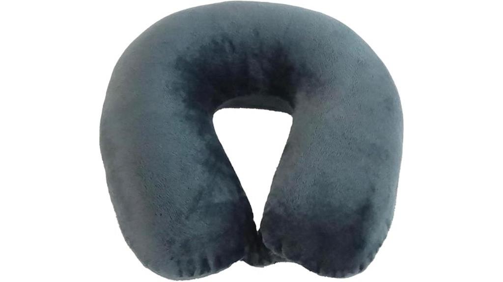travel friendly microfiber neck pillow