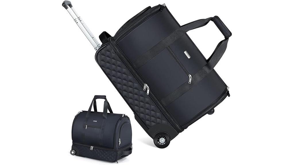 travel rolling bag with shoes