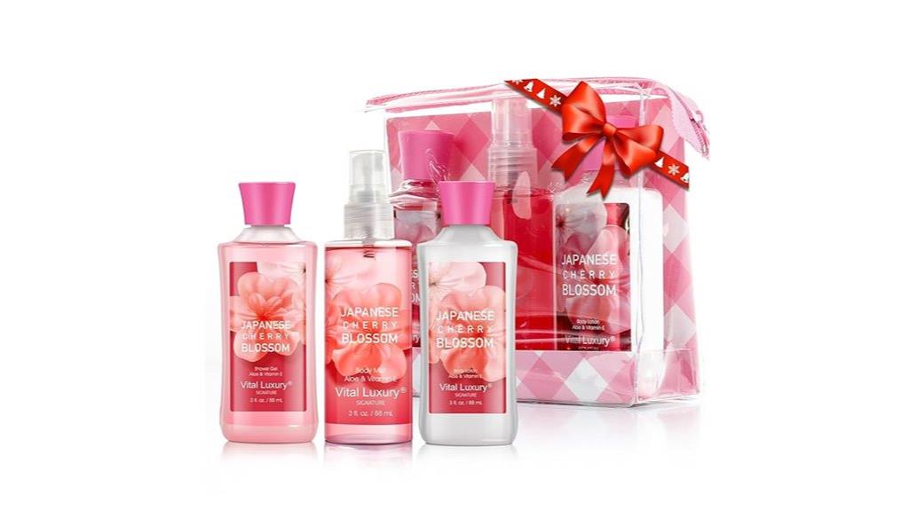 travel sized bath set