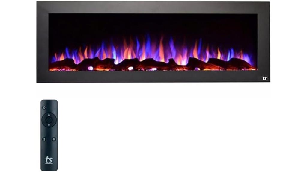 wall mounted electric fireplace