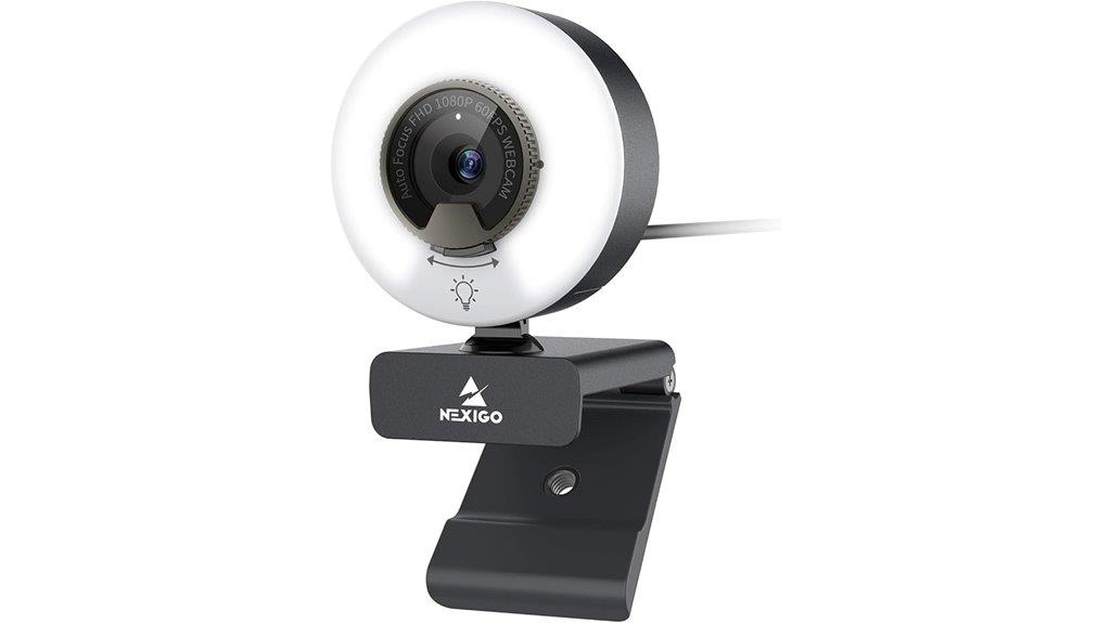 webcam with light microphone
