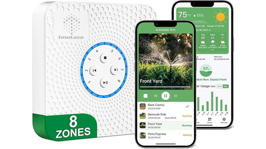wifi app controlled sprinkler system