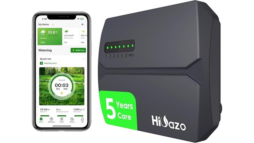 wifi controlled multi zone sprinkler