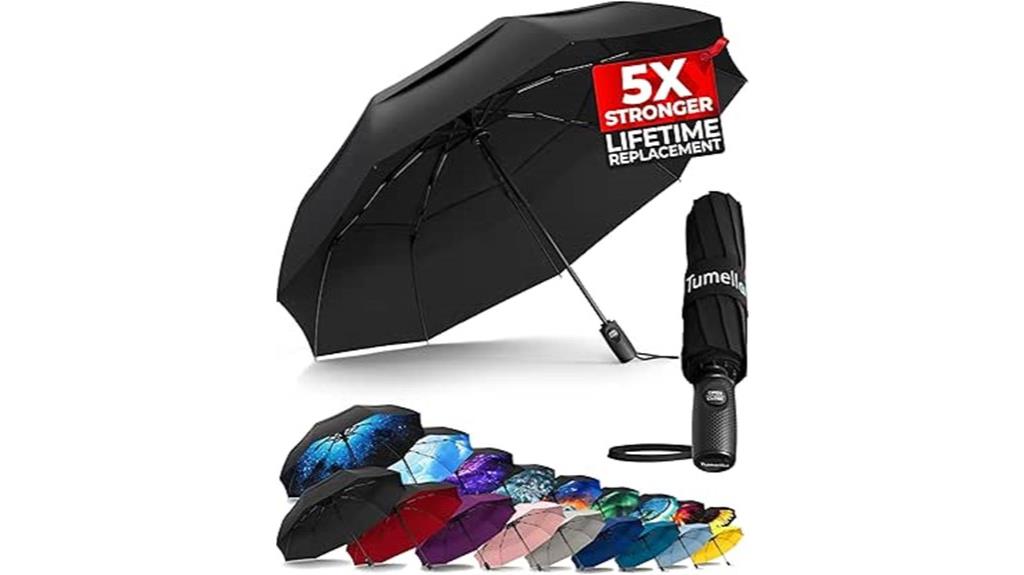 windproof compact travel umbrella