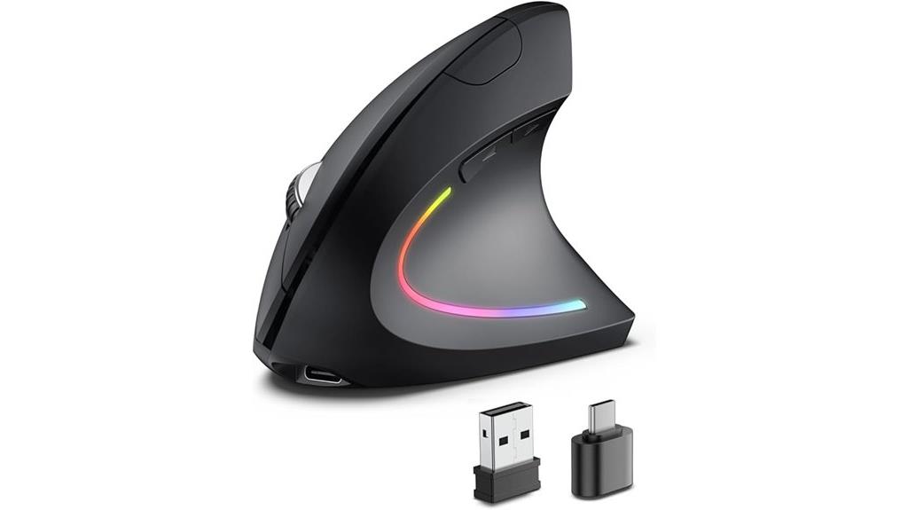 wireless rechargeable multi device mouse