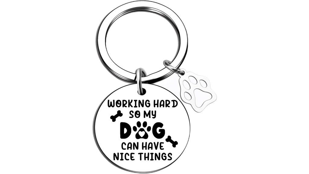 christmas dog mom keychain