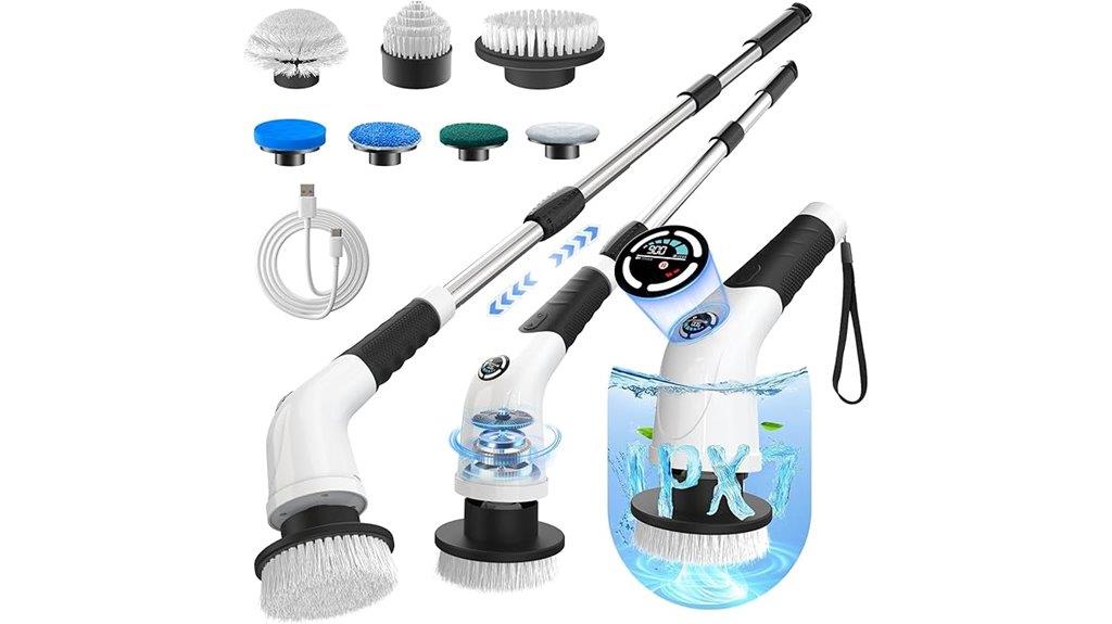 cordless spin scrubber set