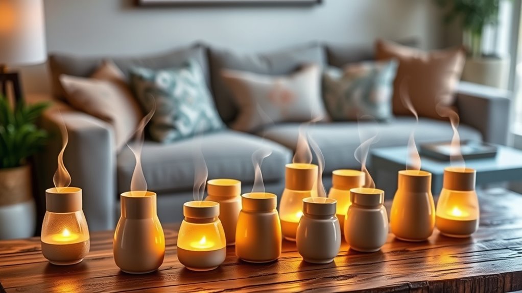 cozy fragrant candle warmers