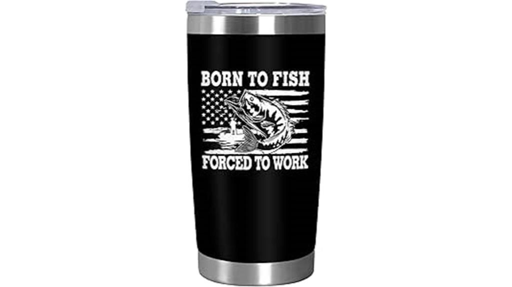 fishing themed christmas tumbler