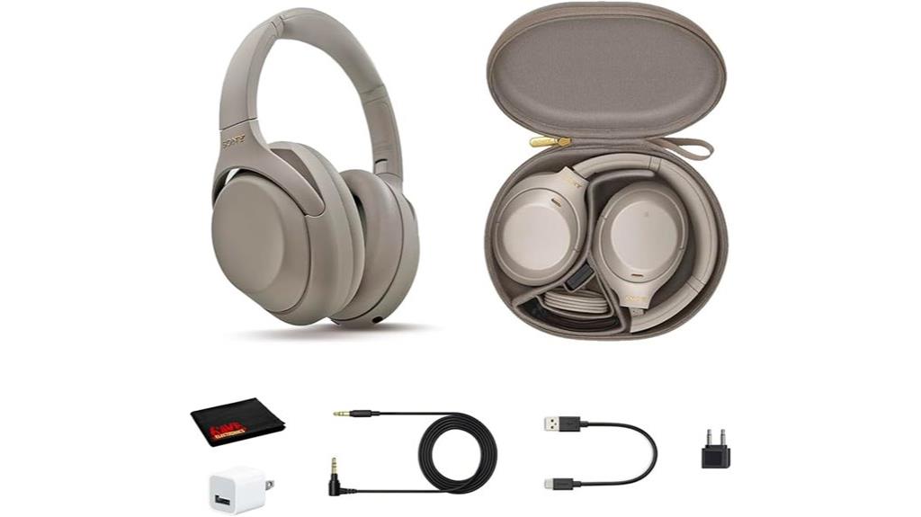 headphones with accessories bundle