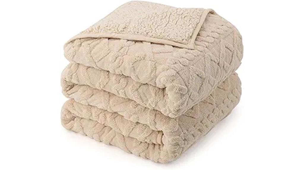 queen 15lb sherpa blanket