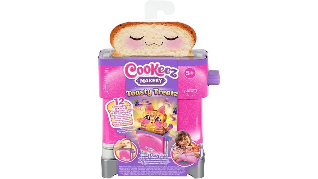 toaster with plush accessory