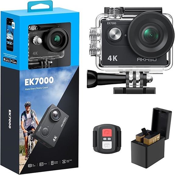 AKASO EK7000 4K Action Camera with Waterproof Features