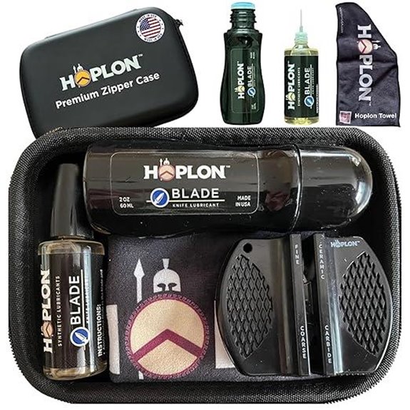 HOPLON Blade Care Kit with Oil Sharpener & Case