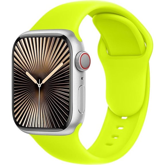 Fluorescent Yellow Apple Watch Band for Series 1-11