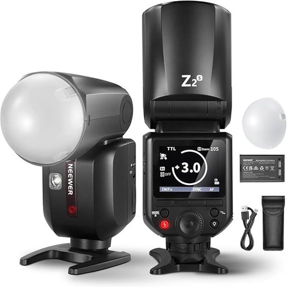 NEEWER Z2-S TTL Camera Flash with Diffuser and Lamps