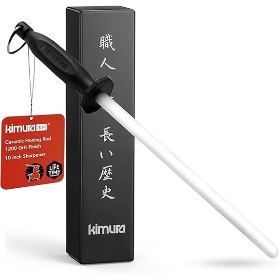Kimura Ceramic Honing Rod 10-Inch Sharpener