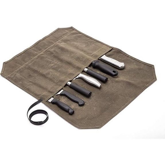 HERSENT Chef’s Knife Roll Case with Canvas Pouch