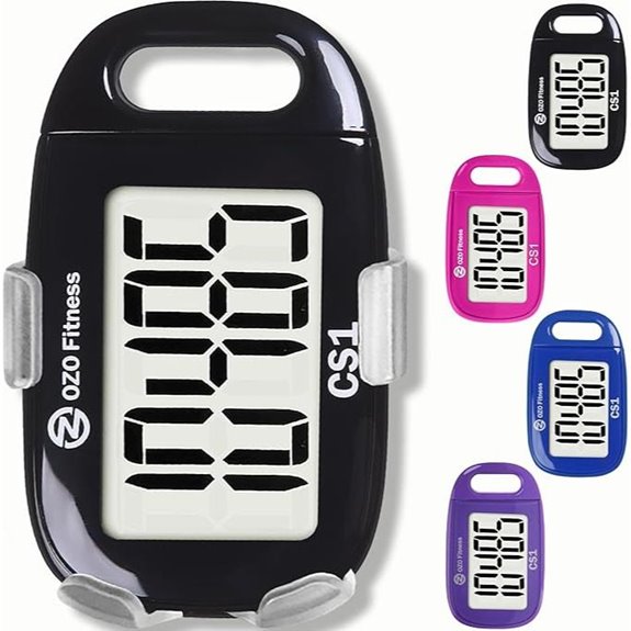 OZO Fitness Clip-on 3D Pedometer with Digital Display