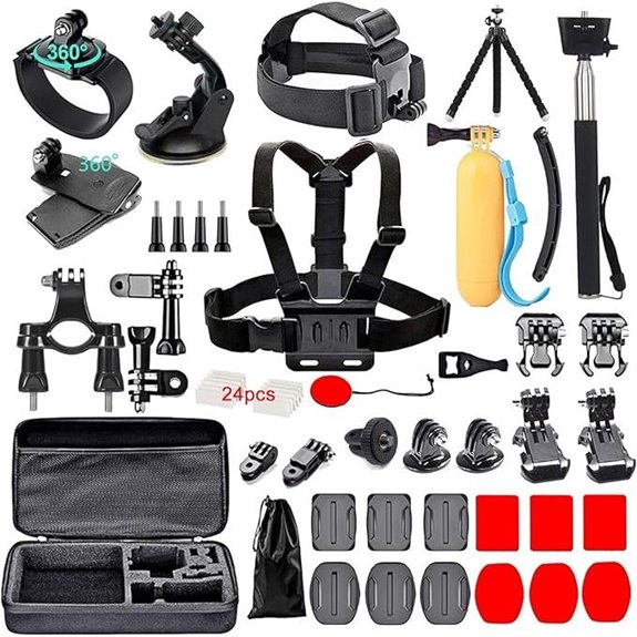 60-in-1 Camera Accessories Kit Compatible with Action Cameras