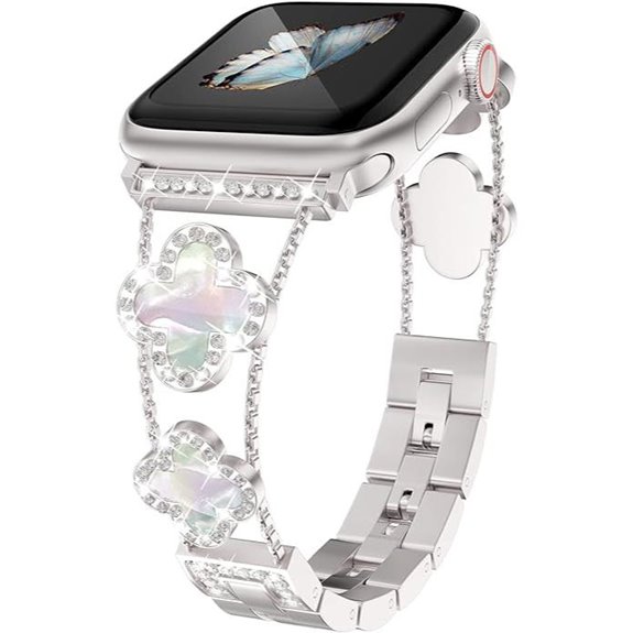 Diamond Metal Watch Bands for Apple Watch Series