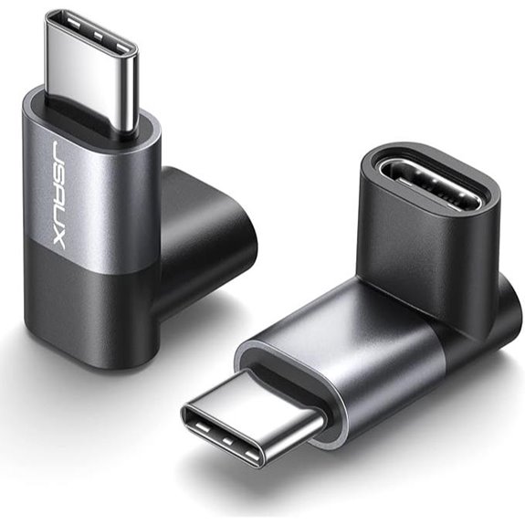JSAUX 2-Pack 90° USB-C Adapter for High-Speed Data