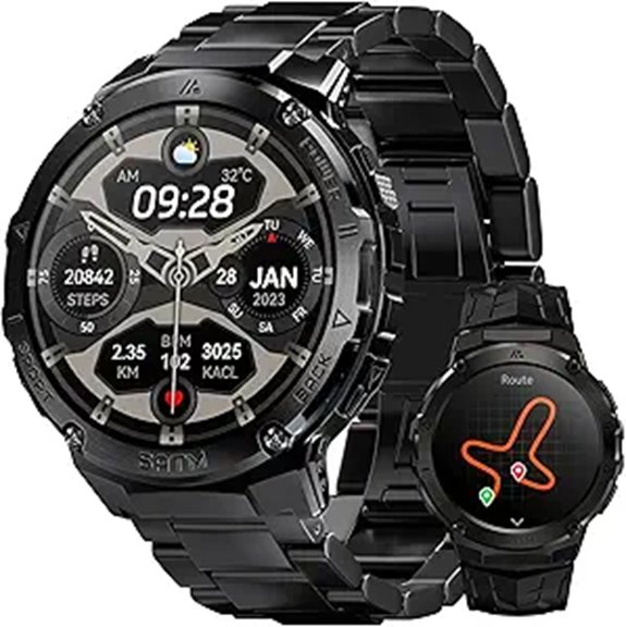 durable gps smartwatch with amoled