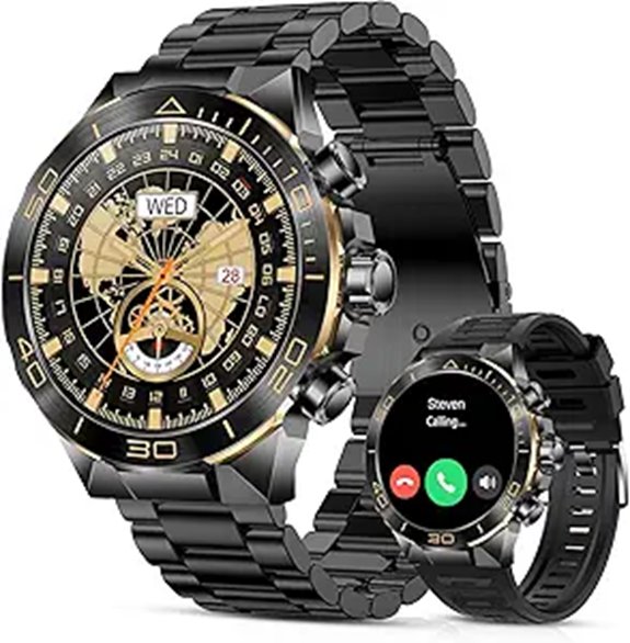 Luxury Men's Smart Watch with Heart Rate & Blood Oxygen