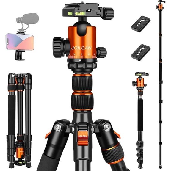 JOILCAN Aluminum Camera Tripod Stand for Heavy Duty