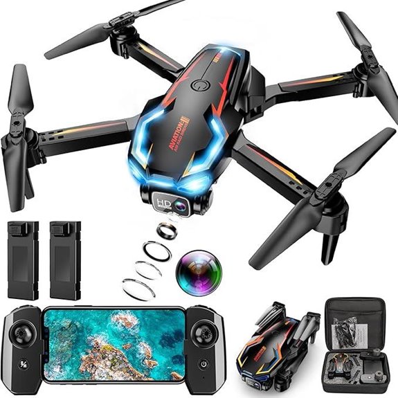 2K HD Camera Drone with Altitude Hold & Extra Batteries