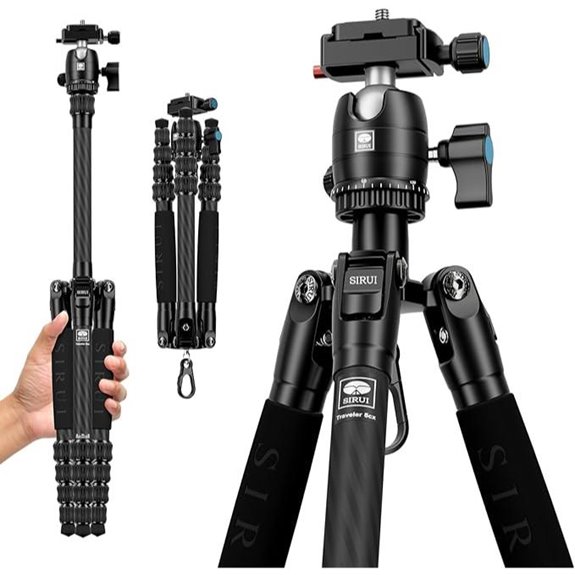 SIRUI Carbon Fiber Travel Tripod with Ball Head