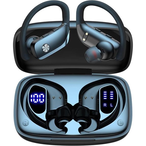 bmani Wireless Earbuds with 80H Playtime and LED Display