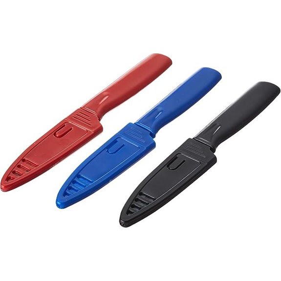 Mercer 3-Pack Non-Stick Paring Knives with Sheaths