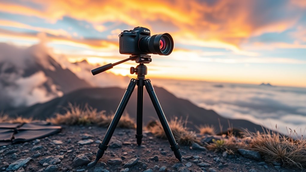 portable adjustable stable tripod