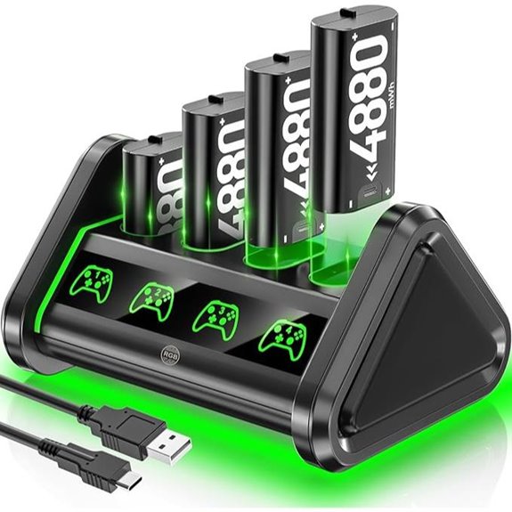OIVO Rechargeable Xbox Battery Pack and Charger Station