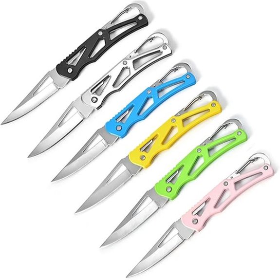 6-Color Stainless Steel Folding Pocket Knife