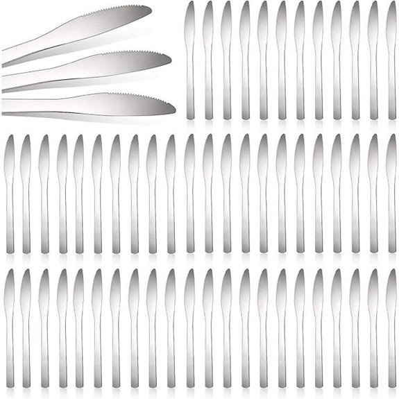 Therwen 64-Piece Stainless Steel Dinner Knife Set